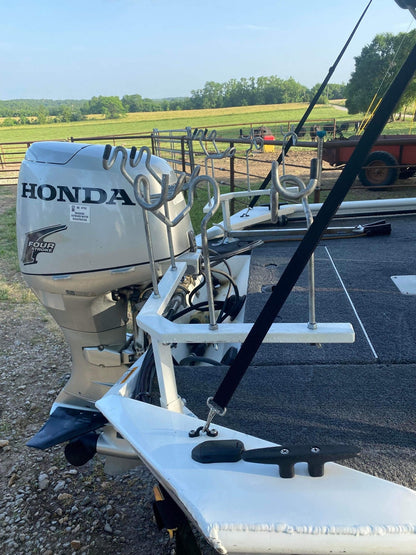 2- V-Bar Fishing Rod Racks for Boats